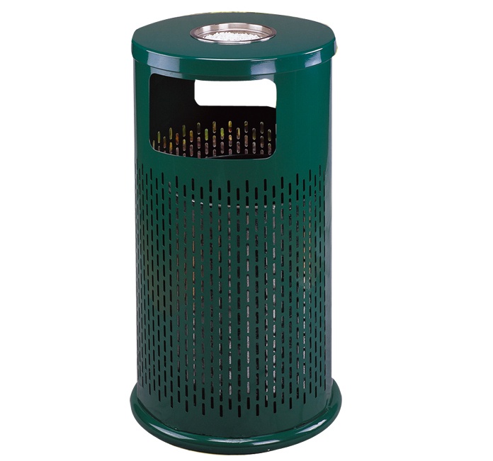 山東圓形果皮箱，東營廣場垃圾桶